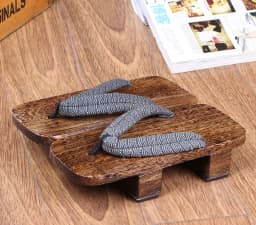 WHOHOLL Geta Two-toothed Sandals Anime Cosplay Japanese Geta Sandals Men's Clogs Flip-flops Wooden Sandals Slides Costumes Shoes