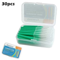 30/60Pcs 0.6-1.2mm Interdental Brushes Health Care Teeth Push-Pull Brush Removes Food Plaque Whitening Cleaner Oral Hygiene Tool