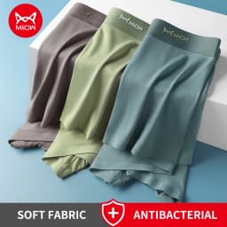 MiiOW 3Pcs Modal Man Underwear Boxer Men Hip Raise Antibacterial Cuecas Sexy Men's Panties Boxers Shorts Underpants Boxershorts