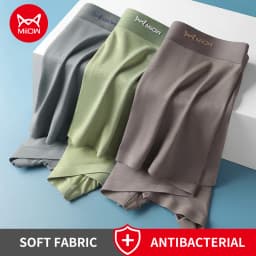 MiiOW 3Pcs Modal Man Underwear Boxer Men Hip Raise Antibacterial Cuecas Sexy Men's Panties Boxers Shorts Underpants Boxershorts