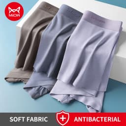 MiiOW 3Pcs Modal Man Underwear Boxer Men Hip Raise Antibacterial Cuecas Sexy Men's Panties Boxers Shorts Underpants Boxershorts