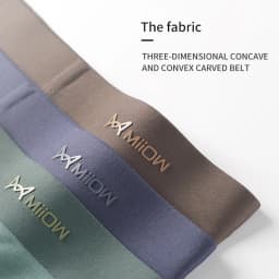 MiiOW 3Pcs Modal Man Underwear Boxer Men Hip Raise Antibacterial Cuecas Sexy Men's Panties Boxers Shorts Underpants Boxershorts