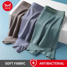 MiiOW 3Pcs Modal Man Underwear Boxer Men Hip Raise Antibacterial Cuecas Sexy Men's Panties Boxers Shorts Underpants Boxershorts