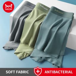 MiiOW 3Pcs Modal Man Underwear Boxer Men Hip Raise Antibacterial Cuecas Sexy Men's Panties Boxers Shorts Underpants Boxershorts