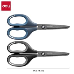 Deli Stainless Steel Tailoring Scissors, Anti-Stick, Anti-Rust, Office and Home, School Tool Supplies, 17cm