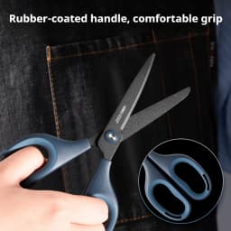 Deli Stainless Steel Tailoring Scissors, Anti-Stick, Anti-Rust, Office and Home, School Tool Supplies, 17cm