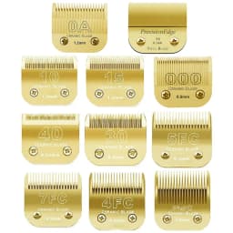 7FC/5FC/4FC/#10/#15/#30/#40 Detachable Pet Dog Clipper Ceramic Pro Blades Set For Andis,Oster A5,Wahl KM10 Series Clippers