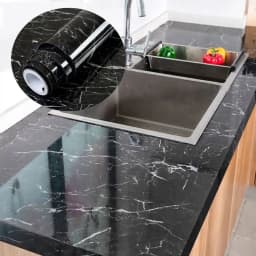 PVC Self-adhesive Kitchen Waterproof And Oil Proof Marble Decal Cabinet Stove Top Desktop Refurbished Wallpaper