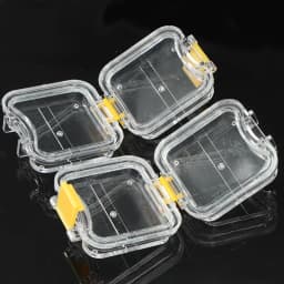 10/50pcs Bag Small Dental Crown Box With Transparent Flexible Film Inside Denture Storage Material Plastic Teeth Tool