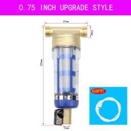 Water Filters Front Purifier Copper Lead Pre-filter Backwash Remove Rust Contaminant Sediment Pipe Stainless Steel Central