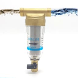 Water Filters Front Purifier Copper Lead Pre-filter Backwash Remove Rust Contaminant Sediment Pipe Stainless Steel Central