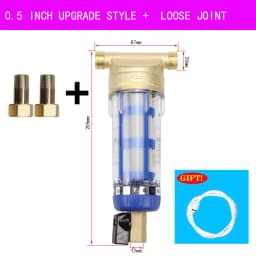 Water Filters Front Purifier Copper Lead Pre-filter Backwash Remove Rust Contaminant Sediment Pipe Stainless Steel Central