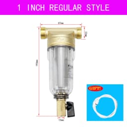 Water Filters Front Purifier Copper Lead Pre-filter Backwash Remove Rust Contaminant Sediment Pipe Stainless Steel Central
