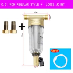 Water Filters Front Purifier Copper Lead Pre-filter Backwash Remove Rust Contaminant Sediment Pipe Stainless Steel Central
