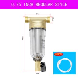 Water Filters Front Purifier Copper Lead Pre-filter Backwash Remove Rust Contaminant Sediment Pipe Stainless Steel Central