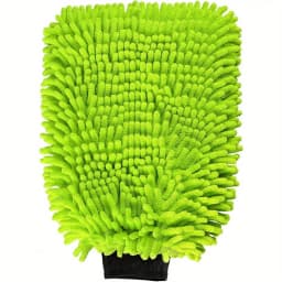 Car Cleaning Microfiber, 2-piece Set - Scratch Free and Lint Free, High-quality Lint Microfiber Car Wash Gloves - Green