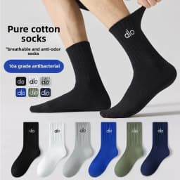 dlo Socks pure cotton anti-odor Suitable for all seasons stockings100% cotton youth students large size basketball sock