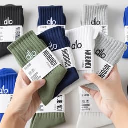 dlo Socks pure cotton anti-odor Suitable for all seasons stockings100% cotton youth students large size basketball sock
