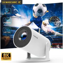 MAGCUBIC Projector HY300 PRO 8K Android 14 Dual Wifi6 290ANSI Allwinner H726 BT5.4 1080P 1280*720P Home Cinema Outdoor Projetor