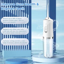 220ml Dental Irrigator Hygiene Portable Oral Cleaning Electric Sonic Teeth Scaler Tooth Calculus Stains Tartar Remover Tool