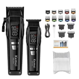 Kemei Professional Electric Hair Clipper Kit Rechargeable Hair Trimmer Shaver For Men USB Charging Beard Razor KM-2797 KM-1102