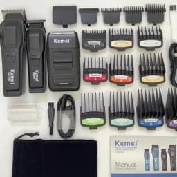 Kemei Professional Electric Hair Clipper Kit Rechargeable Hair Trimmer Shaver For Men USB Charging Beard Razor KM-2797 KM-1102