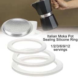 1 Set Coffee Gasket Seal for Coffee Espresso Moka Stove Pot Top Silicone Rubber Seal Espresso Makers Coffee Parts