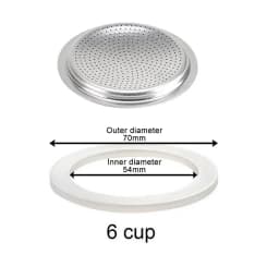 1 Set Coffee Gasket Seal for Coffee Espresso Moka Stove Pot Top Silicone Rubber Seal Espresso Makers Coffee Parts