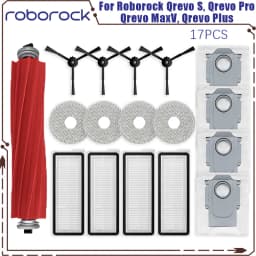 Roborock Qrevo S, Qrevo Pro, Qrevo MaxV, Qrevo Plus Vacuum Parts - Main Roller, Side Brush, Filter, Mop Pad, Cloth, Dust Bag