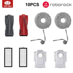 Roborock Qrevo Curv / P20 Pro Accessories Main Roller Side Brush HEPA Filter Mop Cloth Dust Bag Robot Vacuum Cleaner Parts