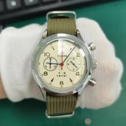 DD38mm/40mm 1963 Homage Men Watches Bubble Dome Glass Beat Quartz Clock Waterproof 3Bar Business Luxury Vintage Pilot Men Watch