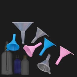 2Pcs/Lot Clear Small Funnel Plastic For Lab Diffuser Bottle Mini Liquid Oil Funnels Labs