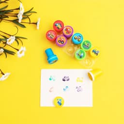 10/20/30 Pcs Construction Vehicle Stamps Classroom Reward Construction Vehicle Miniature Scrapbook Stamps Summer School Gift