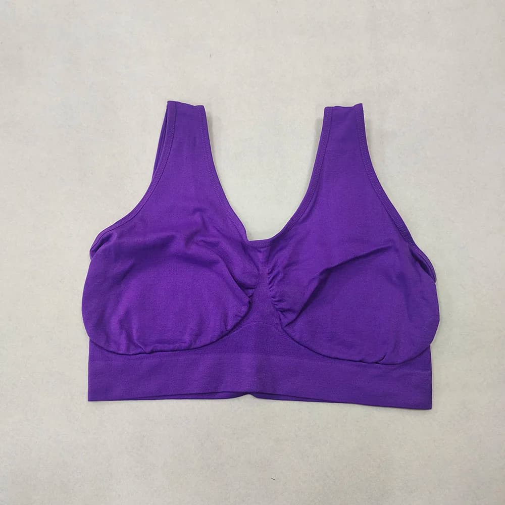 unlined Seamless Bra Vest Women sleep Underwear yoga sports Brassiere Big Size Top no sponge insert pad Bralette