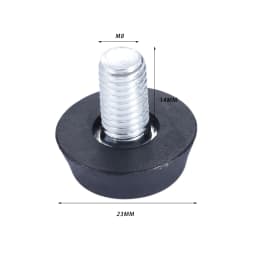10Pc Black Furniture Legs Anti-slip Foot Riser Adjustable Height Plastic Base Table Cabinet Leg Pad Feet Leveler Floor Protector
