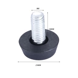 10Pc Black Furniture Legs Anti-slip Foot Riser Adjustable Height Plastic Base Table Cabinet Leg Pad Feet Leveler Floor Protector