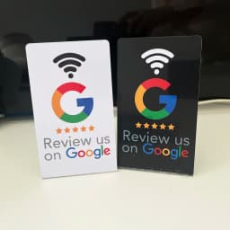NFC 215 Programmable for Google Review Acrylic Stickers Card NFC Station Table 13.56Mhz Waterproof NFC Review Card