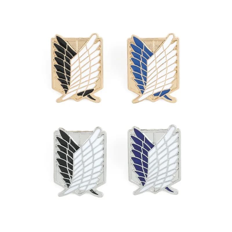 Attack on Titan Same Style Brooch Wings of Freedom Logo Badge Anime Peripheral Jewelry Shirt Bag Popular Accessories Pins