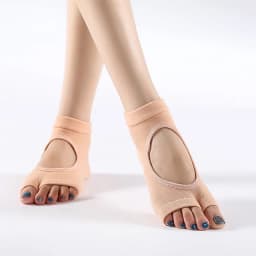 High Quality Women Yoga Socks Anti Slip Two Toe Sport Cotton Pilates Sock Breathable Quick-Dry Ballet Professiona Dance Sock