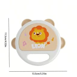 Baby Clapping Tambourine Delicate Tambourines Percussion Instrument Adorable Tambourines Handheld Tambourine Instrument For Kids