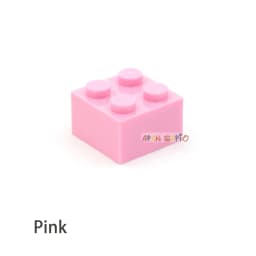 60pcs DIY Building Blocks Thick Figures Bricks 2x2 Dots Educational Creative Size Compatible With 3003 Plastic Toys for Children