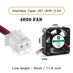 5015/4010/4020 12V&24V Cooling Turbo Fan Brushless 3D Printer Parts 2Pin For Extruder DC Cooler Blower Part Black Plastic Fans