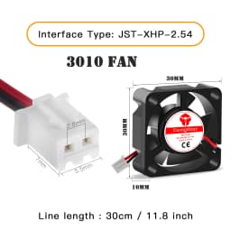 5015/4010/4020 12V&24V Cooling Turbo Fan Brushless 3D Printer Parts 2Pin For Extruder DC Cooler Blower Part Black Plastic Fans