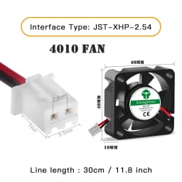 5015/4010/4020 12V&24V Cooling Turbo Fan Brushless 3D Printer Parts 2Pin For Extruder DC Cooler Blower Part Black Plastic Fans
