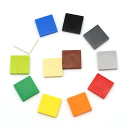 200pcs DIY Building Blocks Figure Bricks Ceramic Tile 2x2 Educational Creative Size Compatible With 3068 Toys for Children
