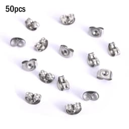 20pcs Stainless Steel Dia 4/5/6/8/10mm Stud Earrings Back Plug Ear Pins Ball Needles for DIY Jewelry Making Findings