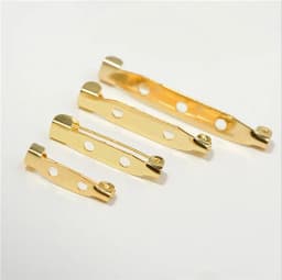 50PCs 15/20/25/32/38/40/45mm Brooch Base Back Bar Pins Findings Jewelry Making Clip Safty Catch Findings Pin Back Brooch