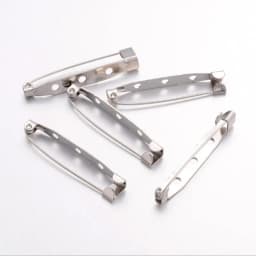 50PCs 15/20/25/32/38/40/45mm Brooch Base Back Bar Pins Findings Jewelry Making Clip Safty Catch Findings Pin Back Brooch