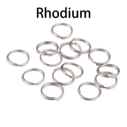50-200pcs/lot 4-20mm Open Jump Rings Double Loops Split Rings Connectors For DIY Jewelry Making Supplies