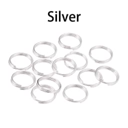 50-200pcs/lot 4-20mm Open Jump Rings Double Loops Split Rings Connectors For DIY Jewelry Making Supplies